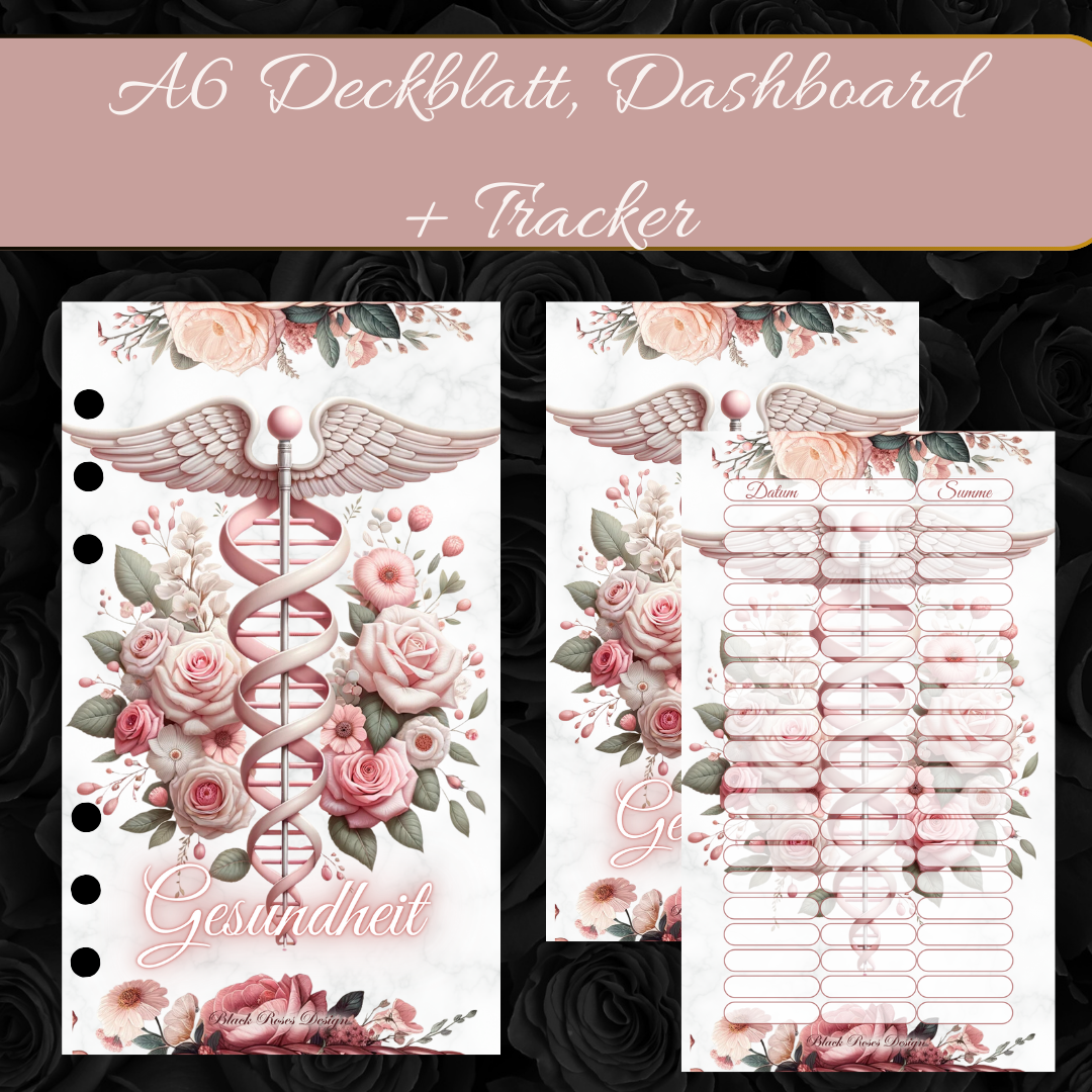 Set Gesundheit - Deckblatt, Dashboard + Tracker