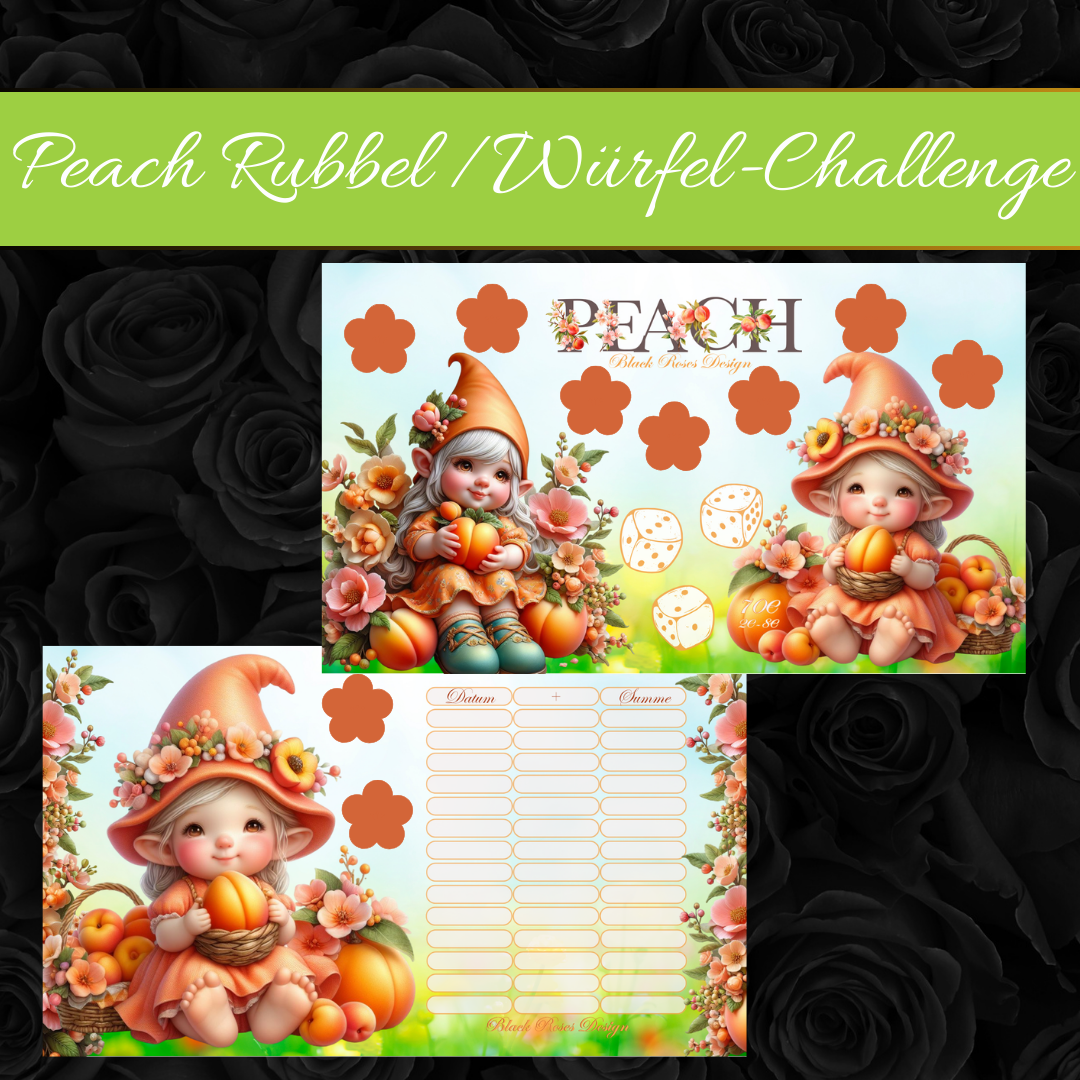 Peach Rubbel & Würfel Challenge
