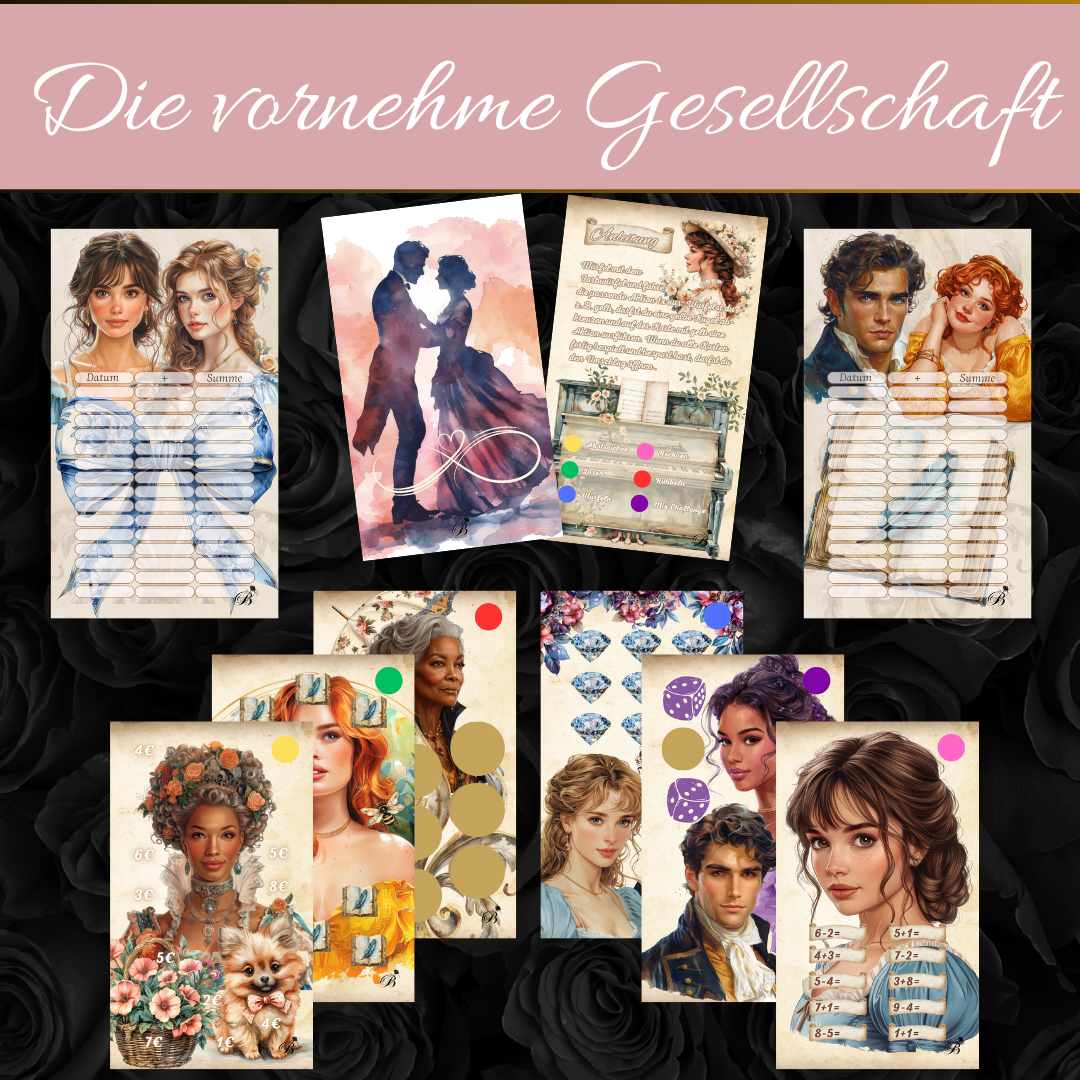 Die vornehme Gesellschaft Sparspiel Set I komplett matt foliert