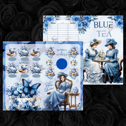 Blue Tea Klappkarte inkl. 4 Losen