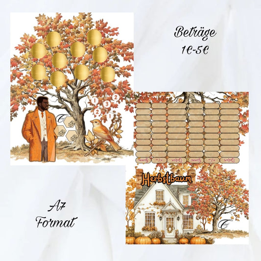 Herbstbaum - 2er Klappkarte A7