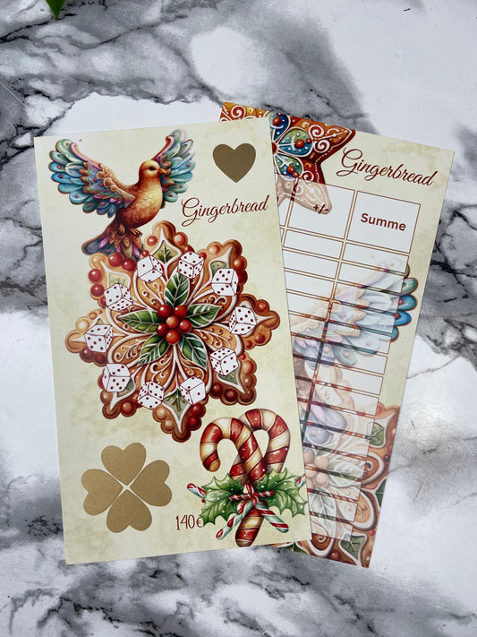 Gingerbread + doppelseitig bedruckten Tracker