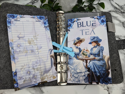 Blue Tea Klappkarte inkl. 4 Losen