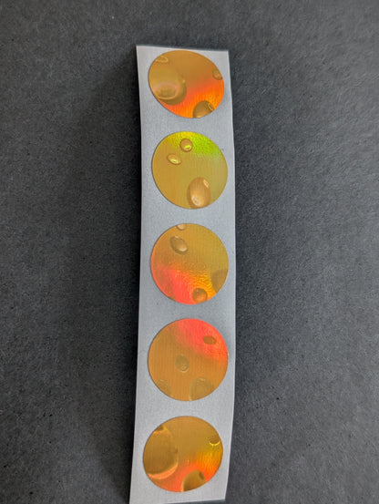 Rubbelsticker 50 Stk. / 16mm - verschiedene Farben