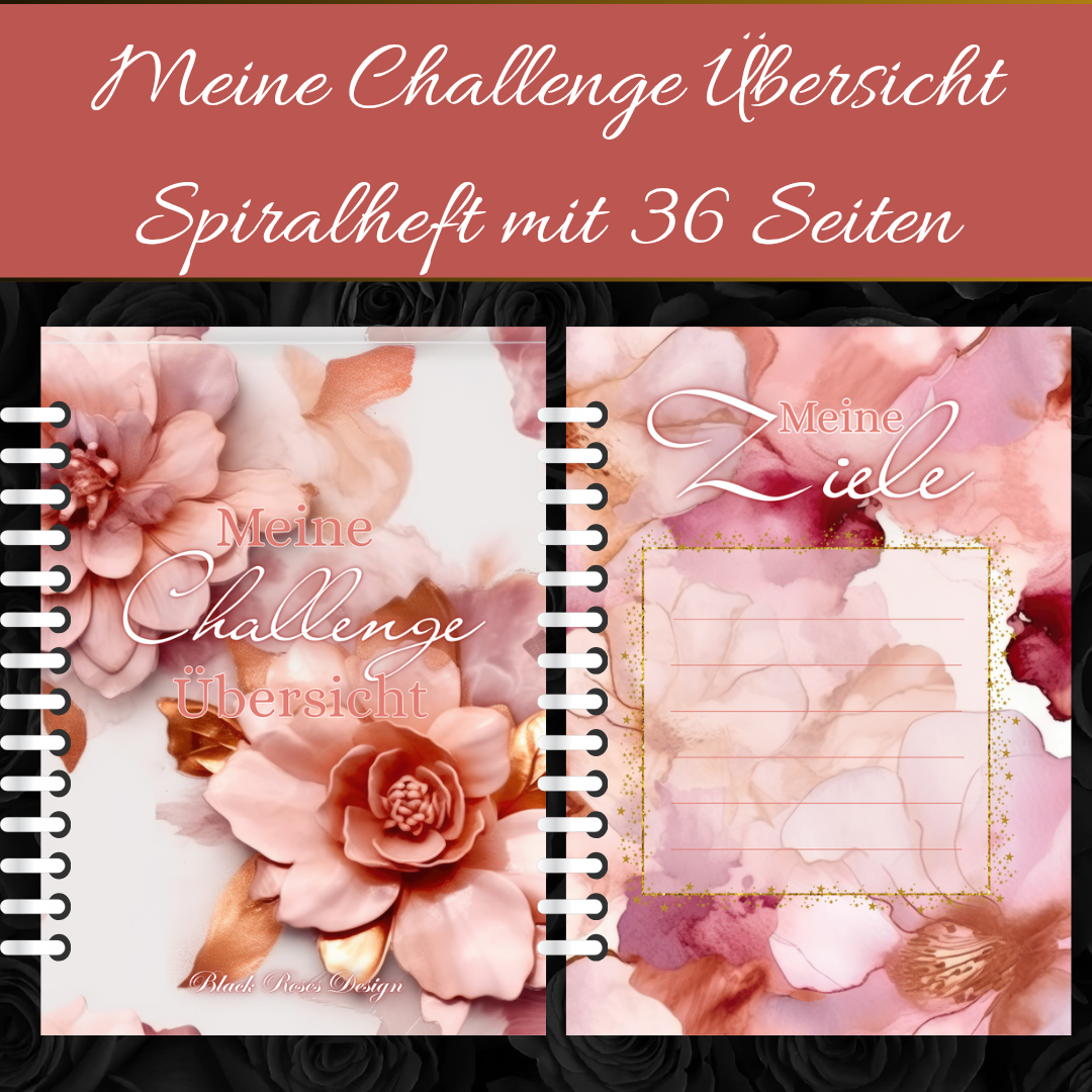 Meine Challenge Übersicht A5 - Spiralheft