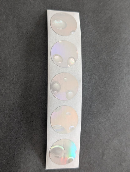 Rubbelsticker 50 Stk. / 16mm - verschiedene Farben